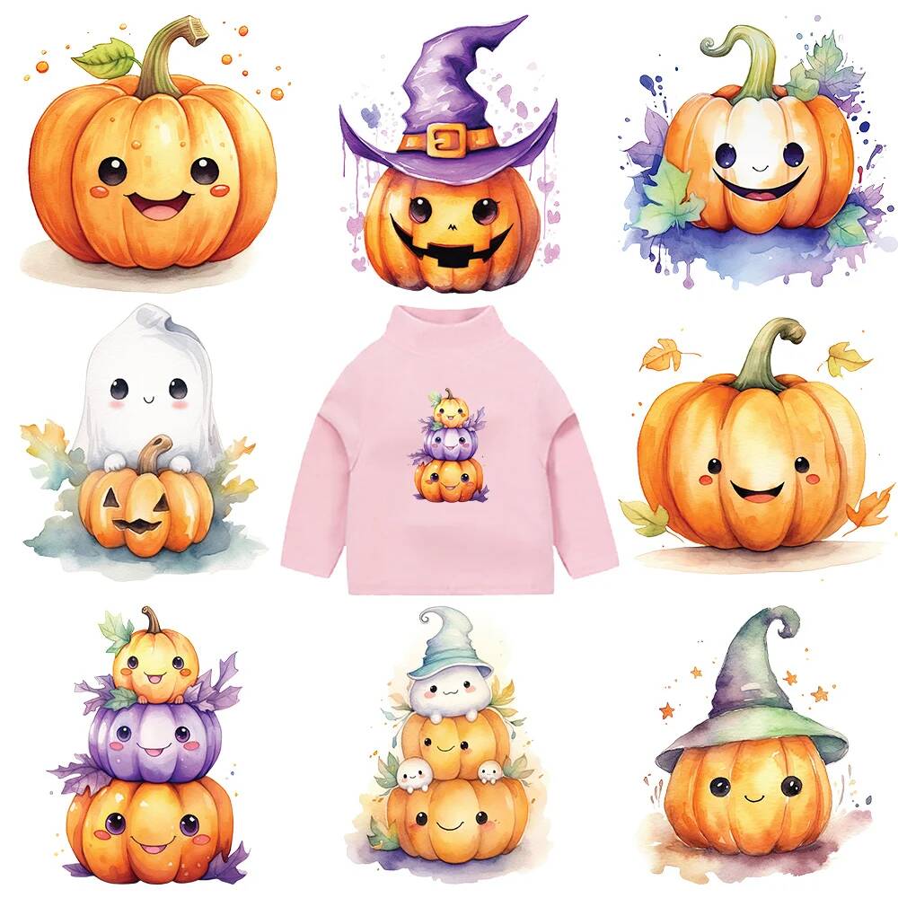 Printable Heat Transfer Vinyl - 어린이 의류 스티커 만화 할로윈 카와이