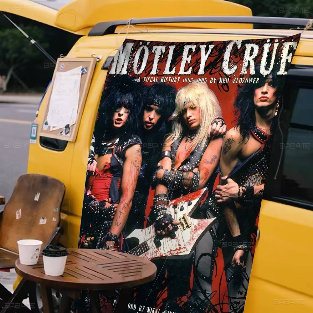 Commercial Printing Inc - 화려한 Rock M-Motley C-Crues 밴드 고급