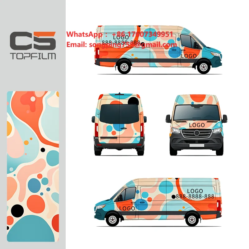 Commercial Wrap Printing - 맞춤형 디자인으로 제작된 차량 광고용 비닐
