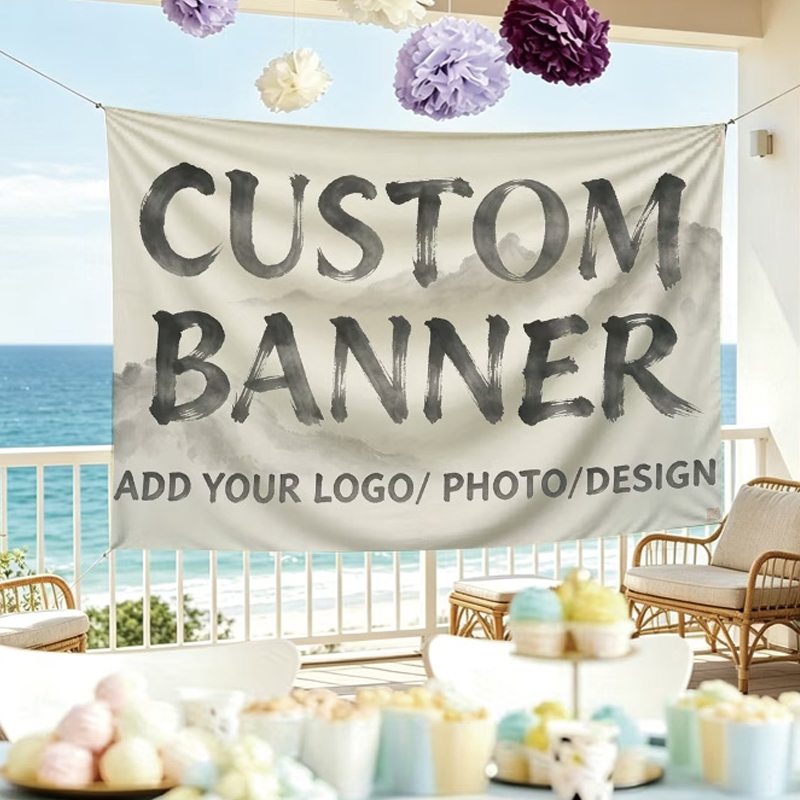 Commercial Printing Photoshop - 맞춤형 배너 깃발은 개업식, 생일 파티,