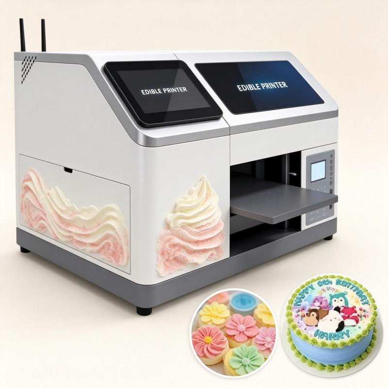 디지털 케이크 프린터 기계 식용 잉크 풀 컬러 이미지  - Commercial Printing & Packaging Pvt Ltd Photos 리뷰 및 가격