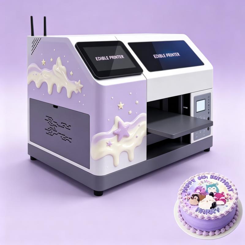 디지털 케이크 프린터 기계 식용 잉크 풀 컬러 이미지  - Commercial Printing & Packaging Pvt Ltd Photos 리뷰 및 가격