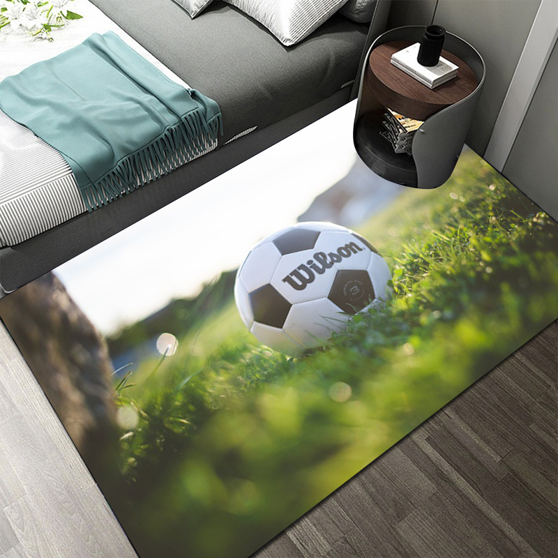 축구 카펫 및 러그 침실 거실 어린이 3D 축구 필드  - Commercial Printing & Packaging Pvt Ltd Photos 리뷰 및 가격