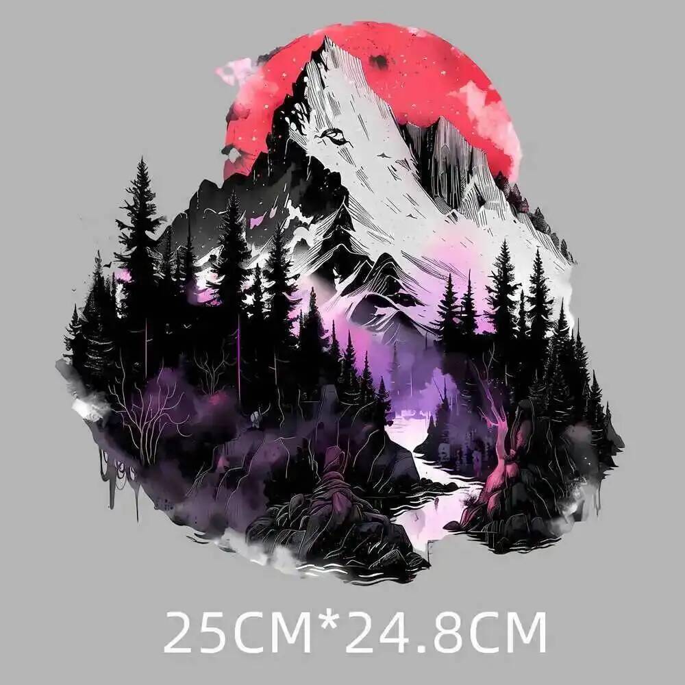 25cm 스노우 마운틴 풍경 여성용 열전달 스티커 남성 - Printable Heat Transfer Vinyl 리뷰 및 가격