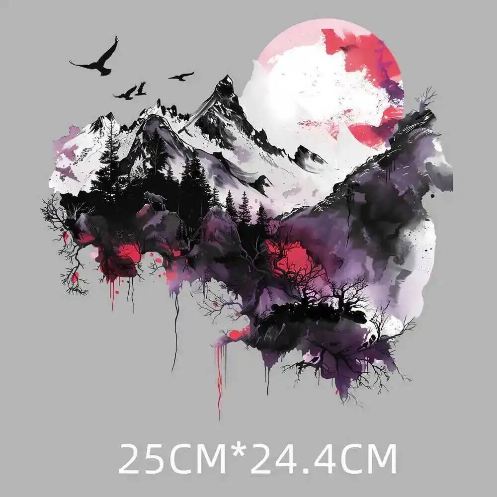 25cm 스노우 마운틴 풍경 여성용 열전달 스티커 남성 - Printable Heat Transfer Vinyl 리뷰 및 가격