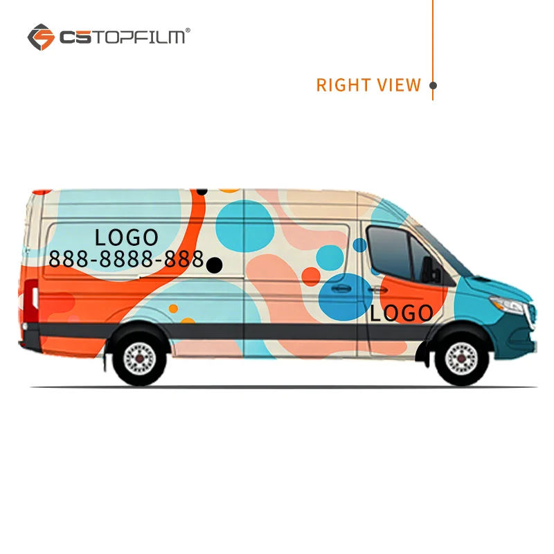 맞춤형 디자인으로 제작된 차량 광고용 비닐 랩, 다채로 - Commercial Wrap Printing 리뷰 및 가격