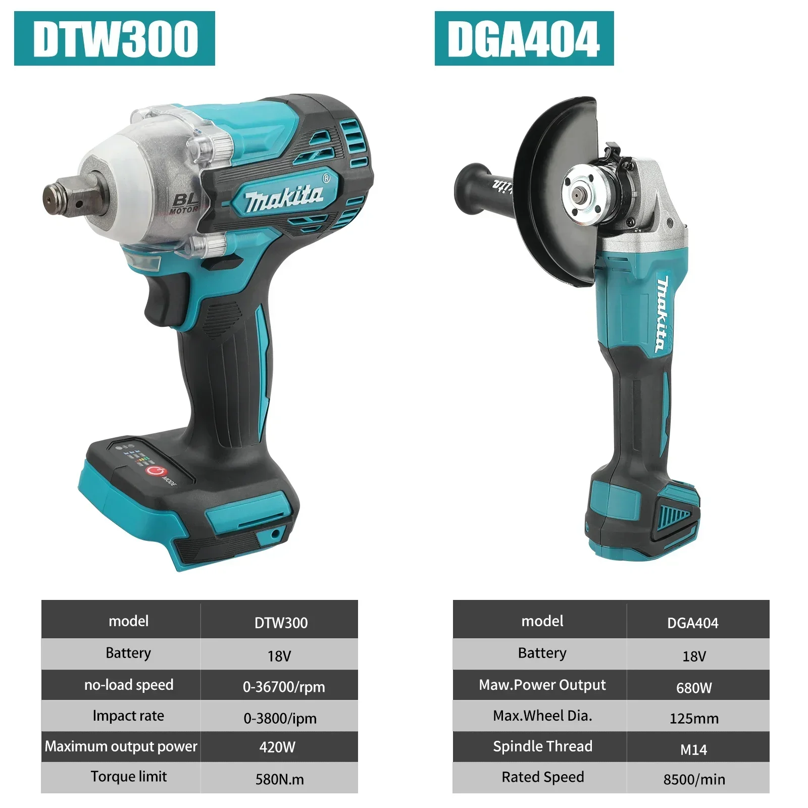 마키타 DTW300 DGA404 무선 공구 세트, 18 - Makita Drill Dtw300 리뷰 및 가격
